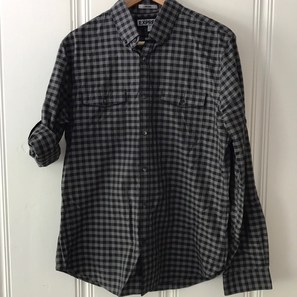Military style button up shirt